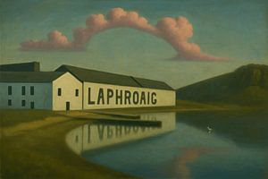 Laphroaig Distillery am Rande der Stille