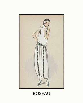 Roseau | Historische Art Deco Mode Print | Historische Advertentie | Vintage design in moderne look van NOONY