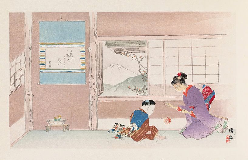 Takeuchi Seihō - Seihō jūni Fuji, Pl.01 (1894) by Peter Balan