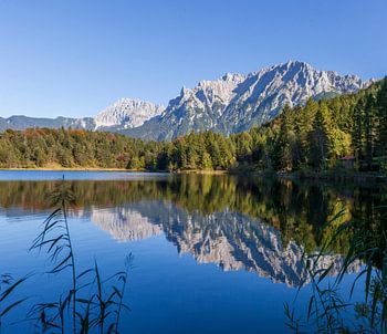 Lautersee with Karwendel Mountains