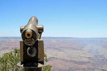 Telescoop bij de Grand Canyon op een zonnige dag van Lensw0rld