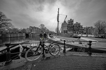 Brouwersgracht, hoek Prinsengracht Amsterdam van Peter Bartelings