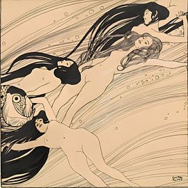 The Blood Of Fish By Gustav Klimt by Vivanne