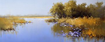 More | Blue Mirror Evening by Art Whims