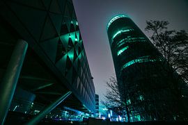 Frankfurt am Main nachtopname van domiphotography