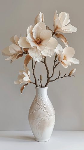 Vaas met magnolia