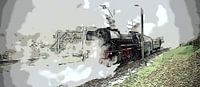 Steam train in Arnhem by Eric de Haan thumbnail