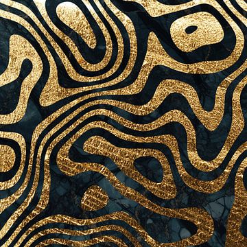 Dark blue marble texture with gold by beangrphx Illustration and paintings