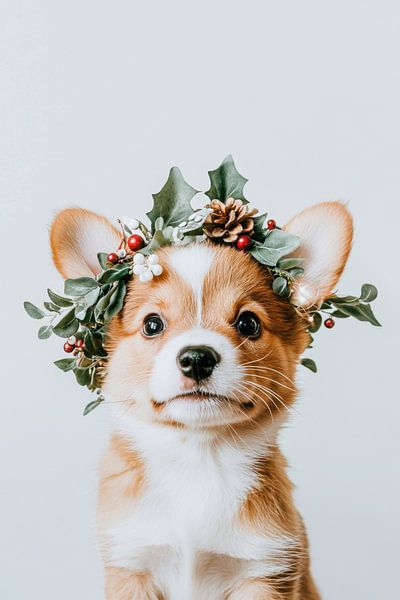 Puppies Christmas by Poster Art Shop