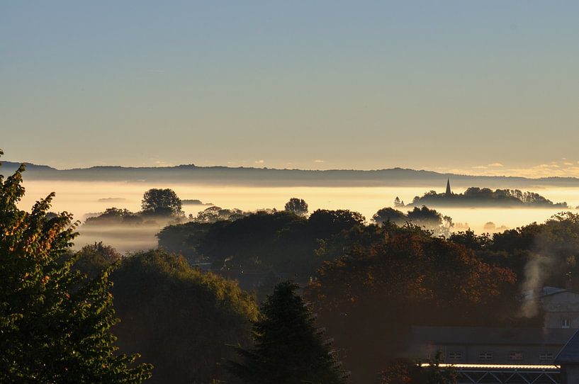 St. Magdalena Kirche im Nebel, Vilmnitz, Putbus, Rügen von GH Foto & Artdesign