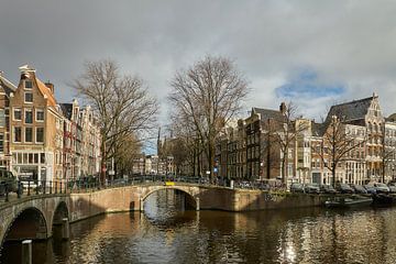 Kruising Keizersgracht en Leidsegracht in Amsterdam van Ad Jekel