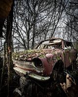 verlaten oude auto