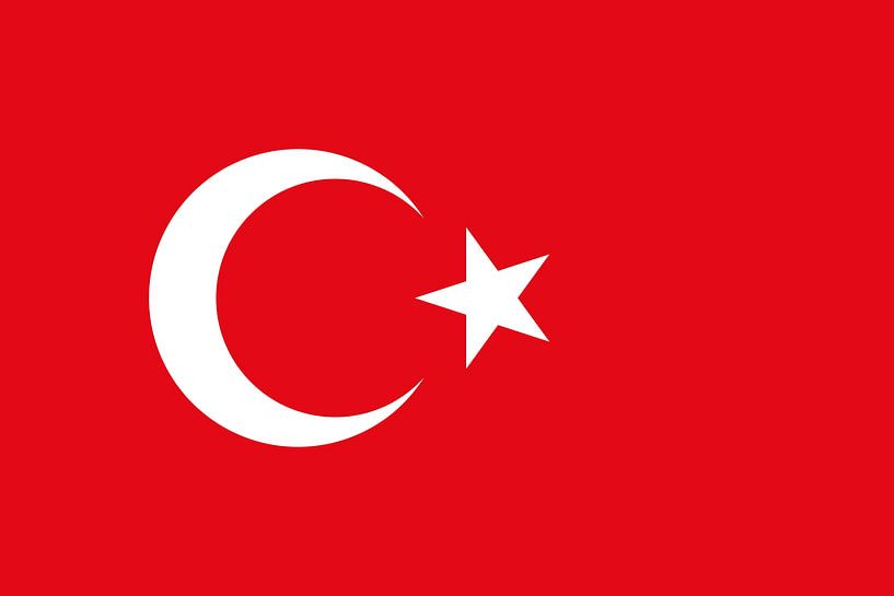 Drapeau de la Turquie par de-nue-pic