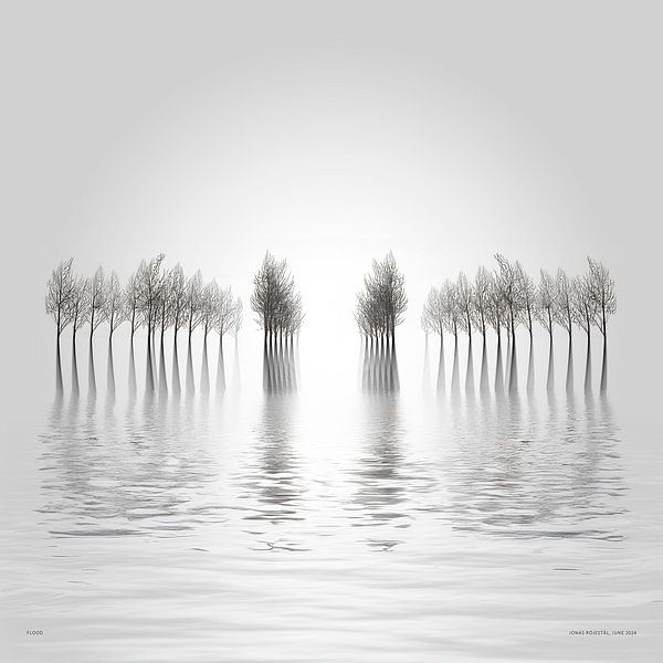 Winter flood. by Jonas Röjestål