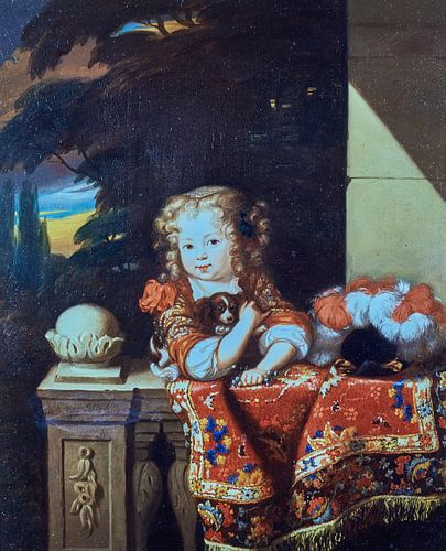 Digitale opname van een 18e. eeuws schilderij.