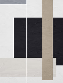 Abstrakte geometrische minimalistische Kunst in Erdtönen. von Online Arts