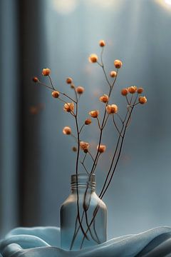 Delicate Oranje Droogbloemen van Studio BB