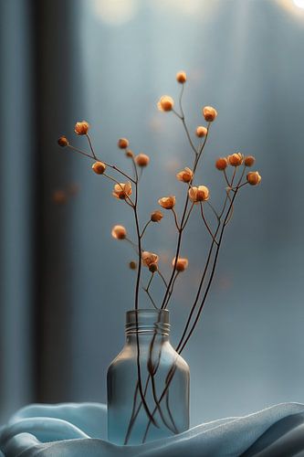 Delicate Orange Dried Flowers