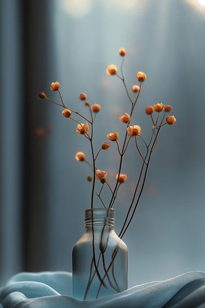Fleurs séchées orange délicates par Studio BB