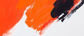 Colour explosion in orange and black by Poster Art Shop