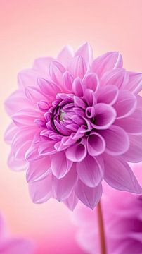 Macro Dahlia bloem  van Vlindertuin-Art