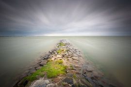 Breakwater at Hindeloopen by Silvia Thiel