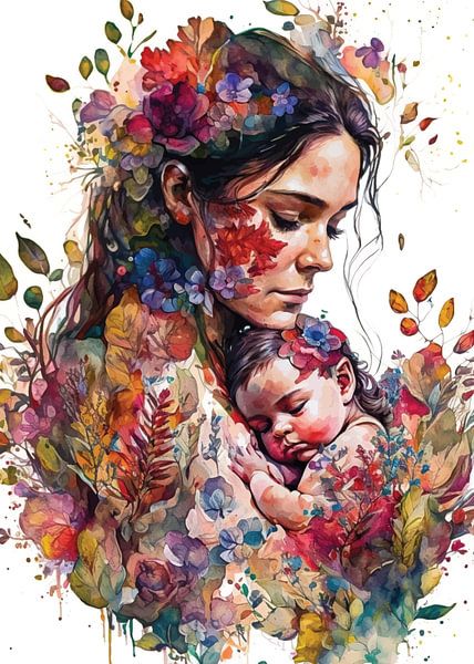 Blumen für Mutter und Baby von PublicArt77