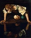 Caravaggio, Narziss - 1594-96 von Atelier Liesjes Miniaturansicht
