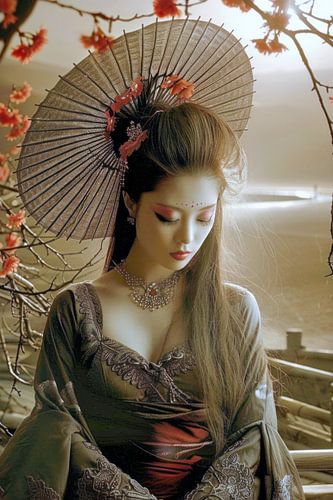 schilderachtig Japans portret