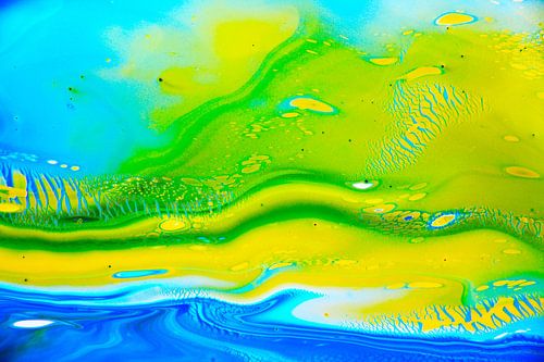 De Nederlandse kust in neon