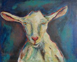 Schilderij Geit von Eveline van Oudbroekhuizen
