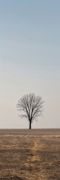 Einsamer Baum von Poster Art Shop