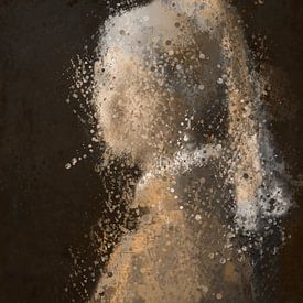 Das Mädchen mit dem Perlenohrring | What a splash | Basierend auf dem Werk von Johannes Vermeer von MadameRuiz