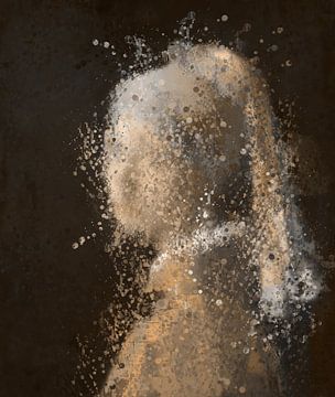 Meisje met de parel | Wat een spetter | Naar het werk van Johannes Vermeer van MadameRuiz