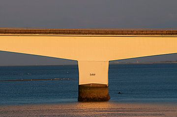 Pont de Zeeland sur l'Escaut oriental sur Blond Beeld