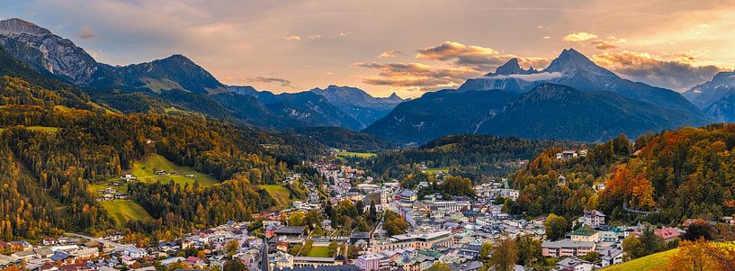 Panorama von Berchtesgaden von Henk Meijer Photography