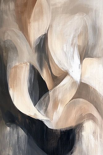 Abstracte vormen in zachte kleuren