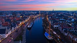 Silence and light in Lemmer at sunset in Friesland Netherlands by Eye on You
