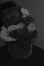 abstract portrait by Carla Van Iersel