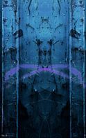 Figure in blue