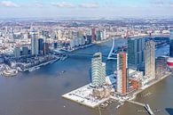 Luchtfoto van het centrum van Rotterdam. van Jaap van den Berg thumbnail