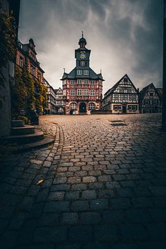 Rathaus, Historisches Fachwerkhaus, Marktplatz Heppenheim von Fotos by Jan Wehnert