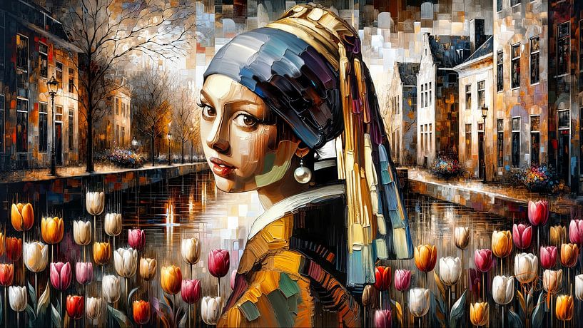 Pearl, Tulips &amp; the Canals by René van den Berg