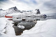 Winterpanorama op het eiland Senja in Noord-Noorwegen van Sjoerd van der Wal Fotografie thumbnail
