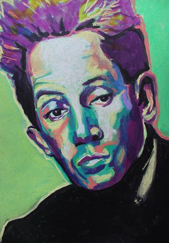 Egon Schiele Portret in Groen