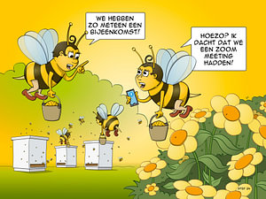 Cartoon; das Treffen
