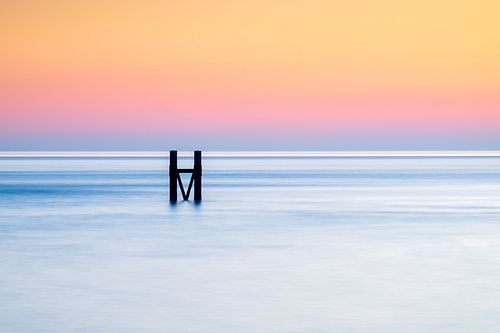 Westkapelle pierhead during sunset