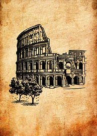 Kolosseum Skizze von Pus Meong Art