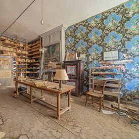 Büro in einem verlassenen Schloss - urbex von Martijn Vereijken