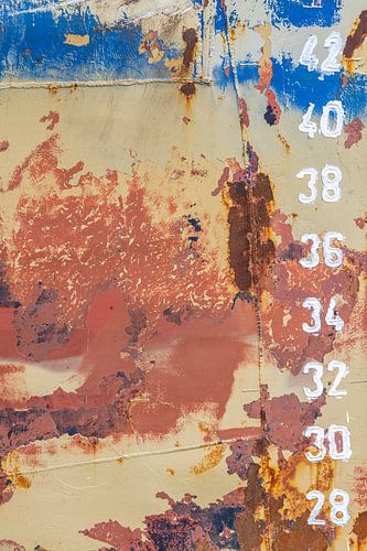 Roestige scheepsboeg